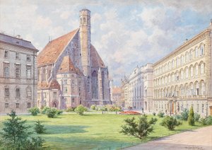 Die Minoritenkirche in Wien English: Minoritetens kirke i Wien
